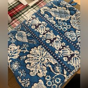 Vera Bradley Blue and Cream Floral laptop case
